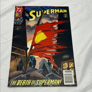 DC Comics Superman Comic with Red and Blue Cover